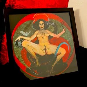 Lilith occult witchcraft satanic print 12 x 12